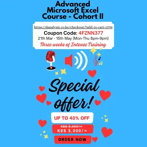 Advanced Microsoft Excel Course